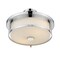 Z-Lite Savannah 3 Light Semi Flush Mount, Chrome & Matte Opal 465SF16-CH - alternate 3
